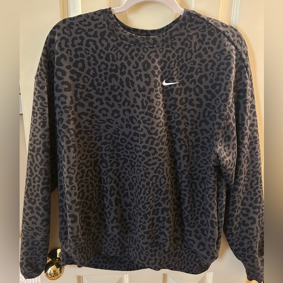 Nike Tops - cheetah print nike sweatshirt